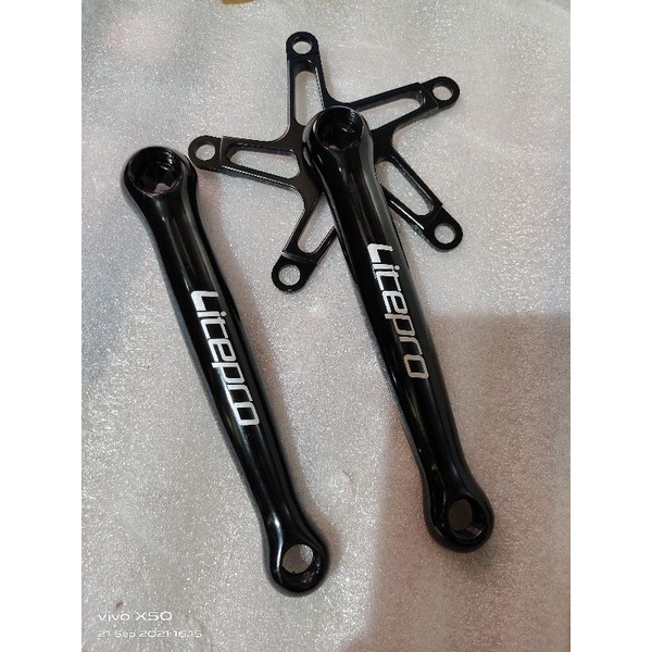 arm crank BB kotak merk litepro bromi original BCD 130 bahan cnc