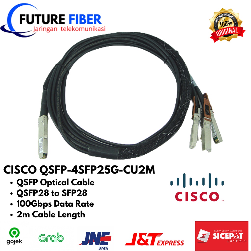 CISCO QSFP-4SFP25G-CU2M Kabel Optik QSFP Optical Cable