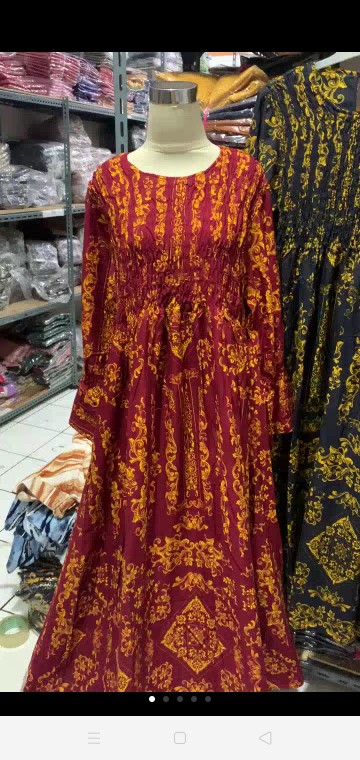 Tunik Renata Rayon Sultan Katun Susun Busui Bumil Kancing Jumbo Xxl Muslim Batik Motif Murah Grosir