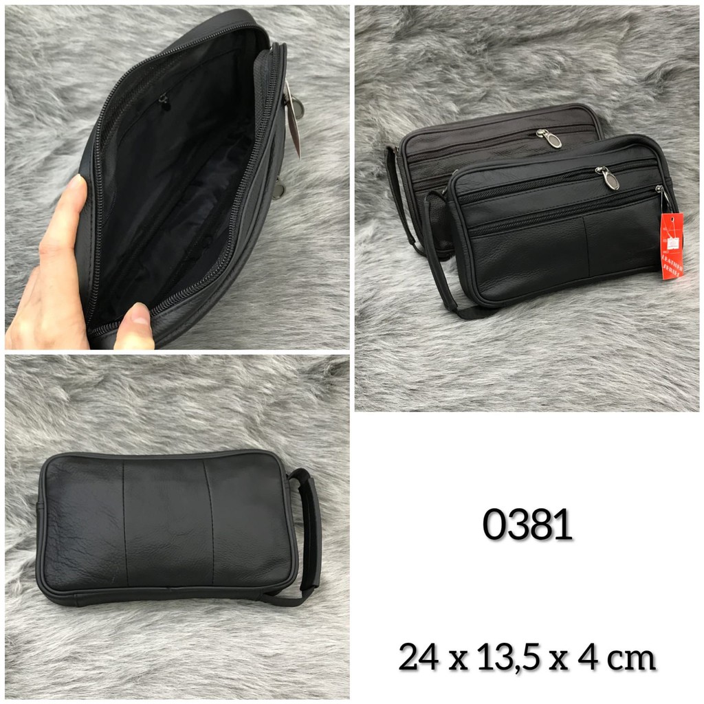 Tas Tangan Kulit ORIGINAL Import Pria MVP - HandBag Laki-laki Terbaru - Clutch Pria Import TERBARU