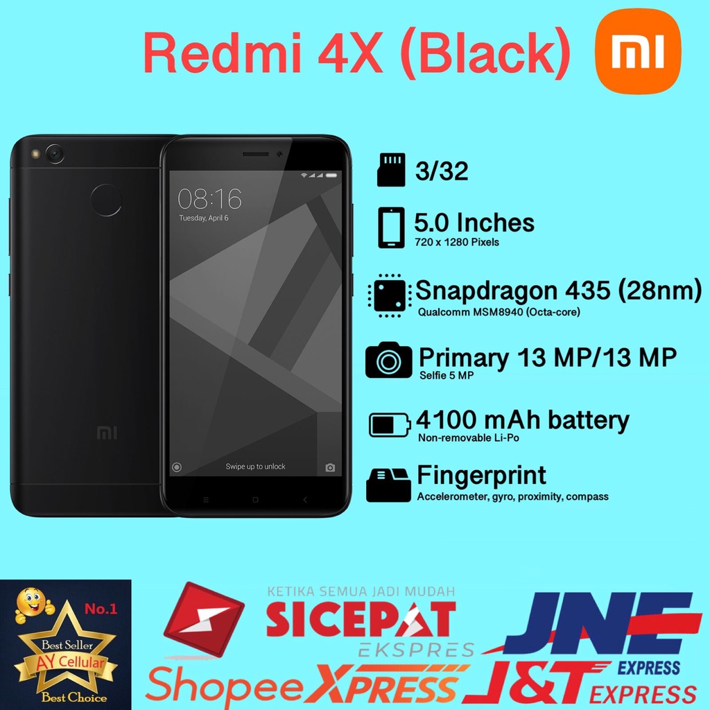 Xiaomi Redmi 4x Ram 2Gb Internal 16GB