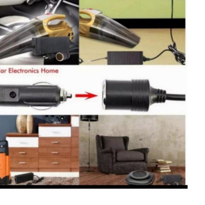 ➬ Adaptor 220v ac to dc 12volt 6A socket lighter mobil 6 ampere original vacum cleaner mobil 120w ma
