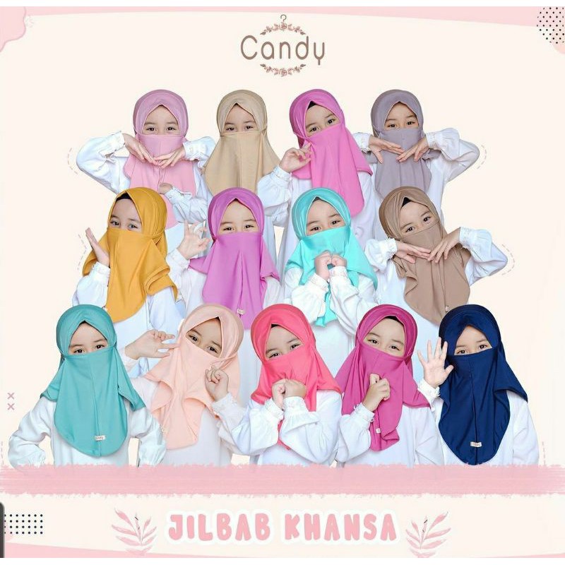 Jilbab  Instan Anak Khansa 2 in 1