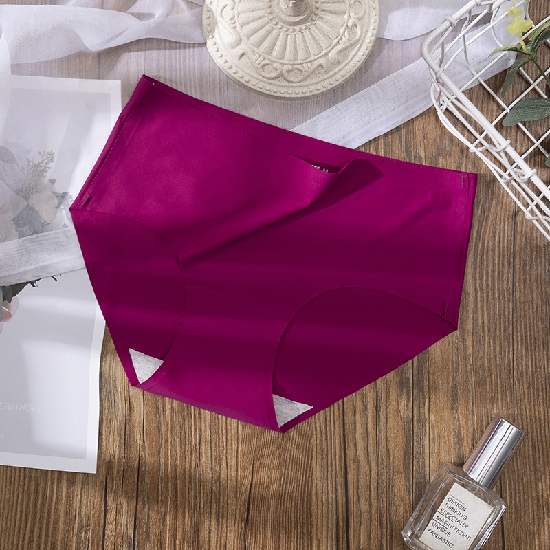 [✅COD] Celana Dalam Wanita Premium Quality CD Seamless Halus Tanpa Jahitan Pkaian Dalam Grosir-Anggur merah