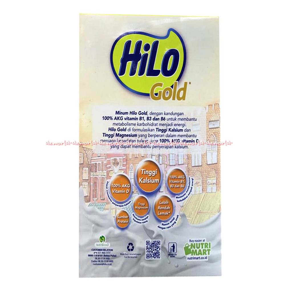 Hilo Gold Original 200gr Susu Bubuk Formula Susu Kalsium Tulang Hailo Untuk Lansia