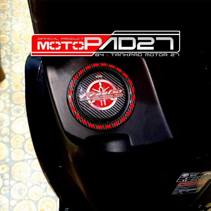 Sticker Fuelpad Keypad Resin Timbul Yamaha Freego