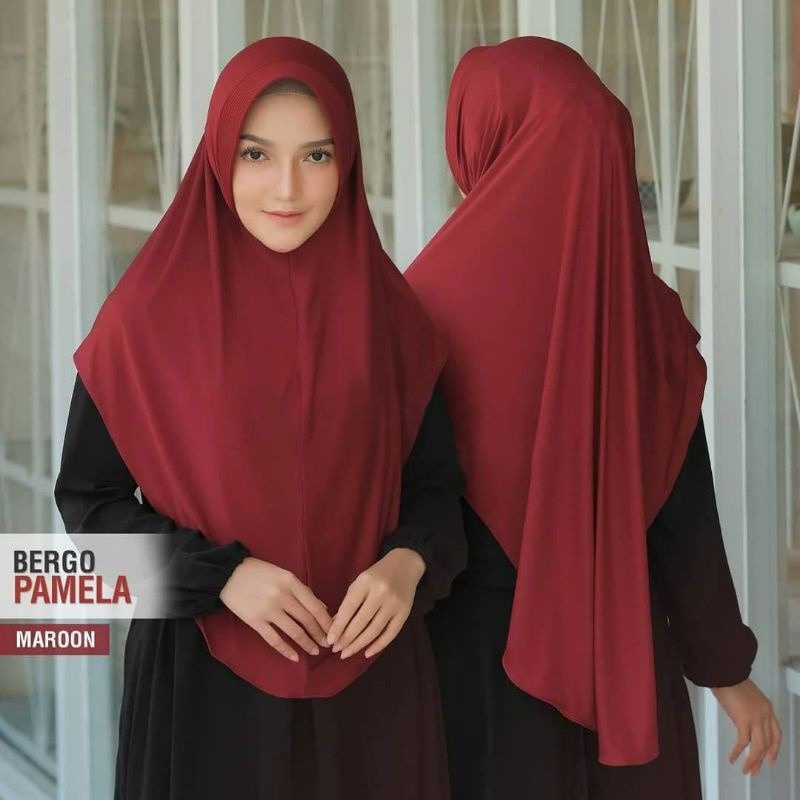 BERGO PAMELA PINGUIN JERSY HIJAB SPORT HIJAB OLAHRAGA BERGO SPORT PET ANTEM / Jilbab Bergo Pamela
