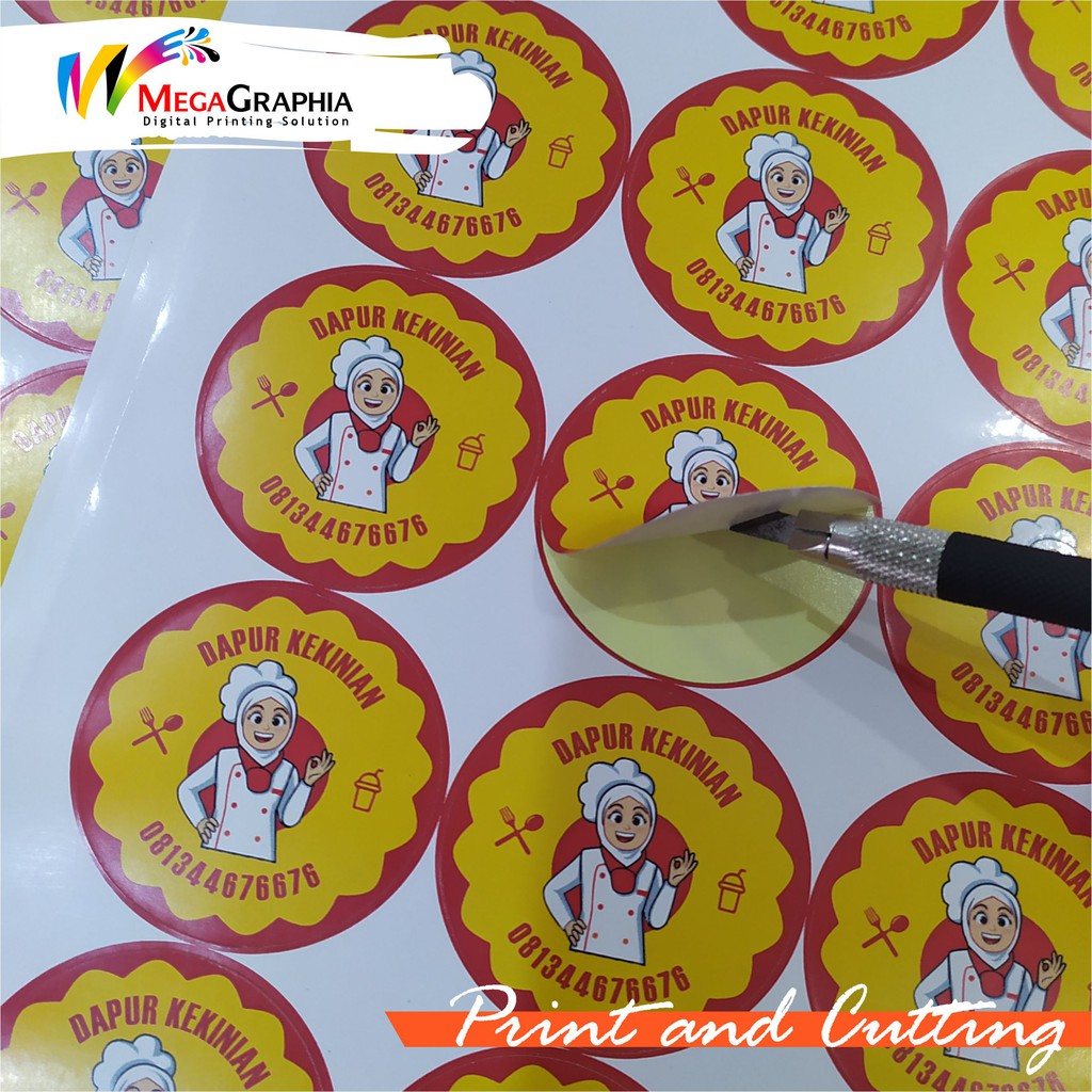 

[BISA COD] CETAK STIKER LABEL KEMASAN PRODUK MAKANAN OLSHOP MURAH