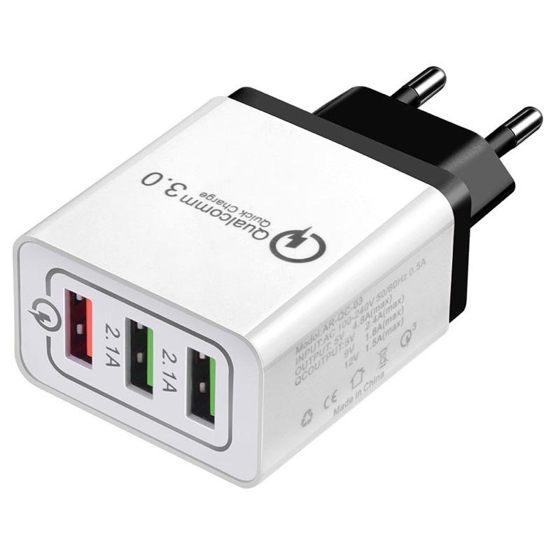 Comfast Charger USB Fast Charging QC3.0 4 Port 3.5A - QC-03 - White
