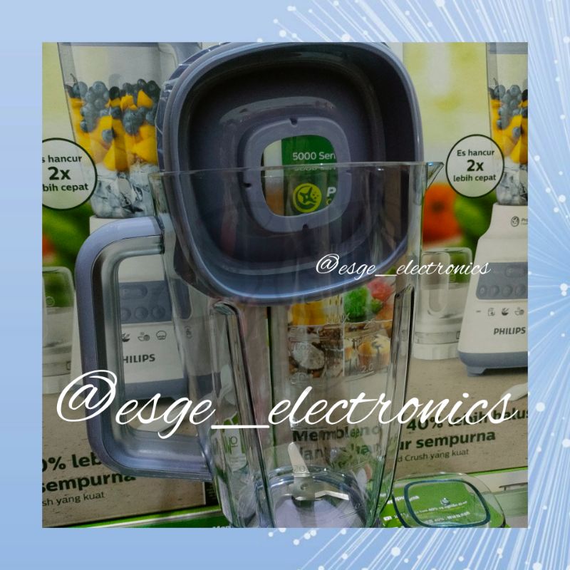 ORIGINAL SET BLENDER JUS PHILIPS HR 2221 PROBLEND CRUSH 5000 SERIES SET JUS PHILIPS HR 2221 HR 2222 HR 2223 GLASS JAR JUS PHILIPS GELAS TABUNG BESAR PHILIPS HR-2221 HR-2222 HR-2223 ORI