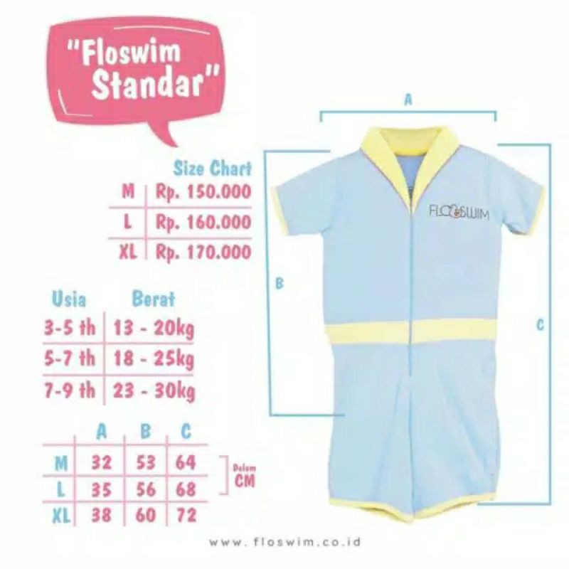 [Bisa COD]  Cuddleme Floswim / Goswim / Baju renang berpelampung/ Floating swimsuit