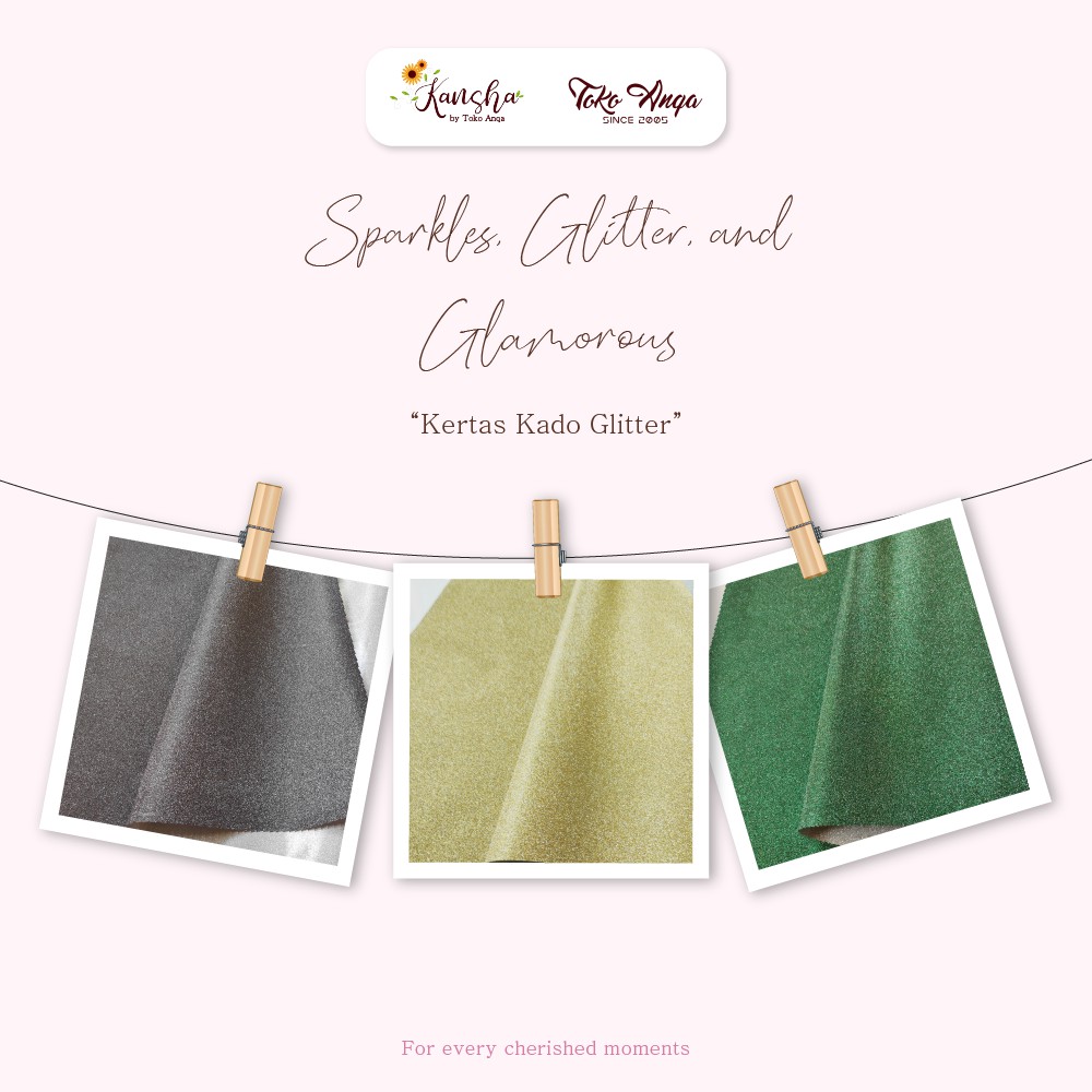 

TOKO ANQA-Kertas Kado Glitter Import 49 x 69 cm
