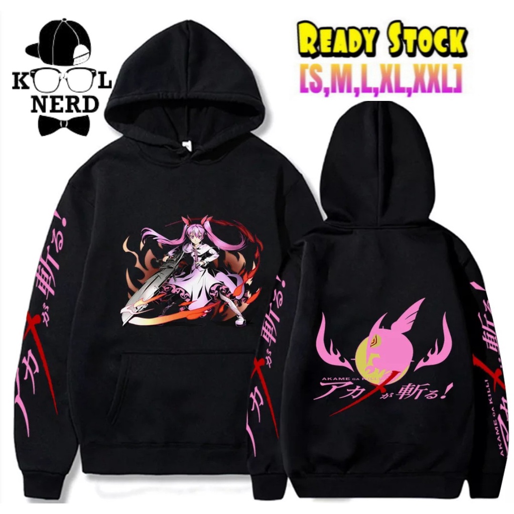 HOODIE COSPLAY ANIME MANGA JEPANG AKAME CHARACTERE AKAME GA KILL FASHION FOR WOMAN STYLE CASUAL
