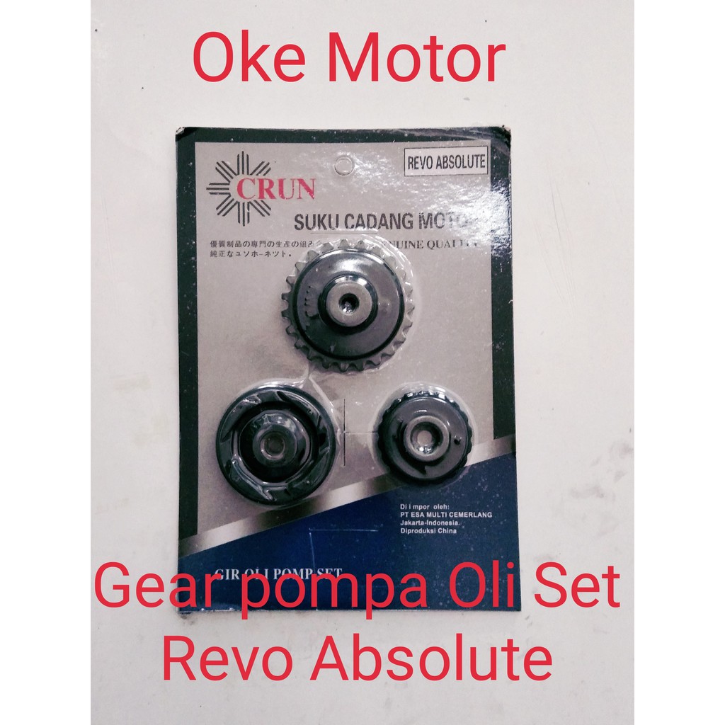 gigi pompa oli motor revo absolute