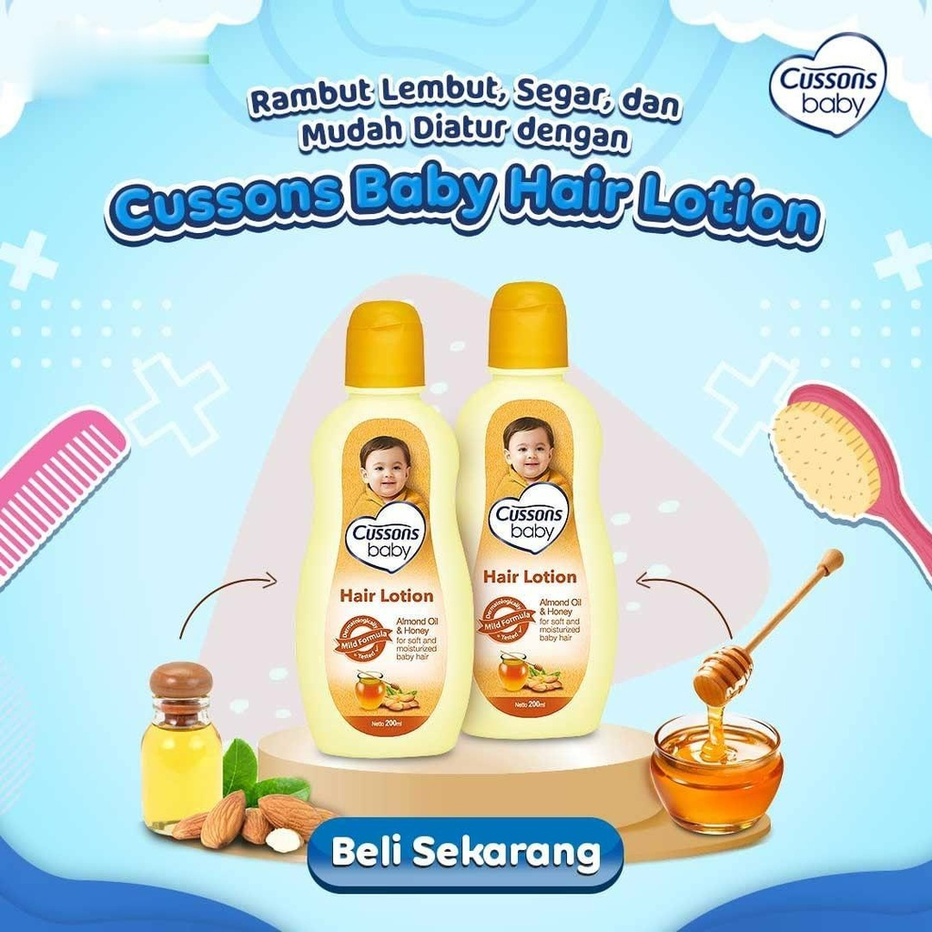 ★ BB ★  Cussons Baby Hair Lotion - Losion Rambut Bayi 50 ml - 100ml