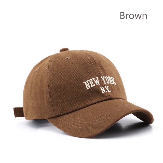 Topi baseball Matahari Motif Bordir Tulisan New York NY Gaya retro Korea hip hop Untuk Unisex