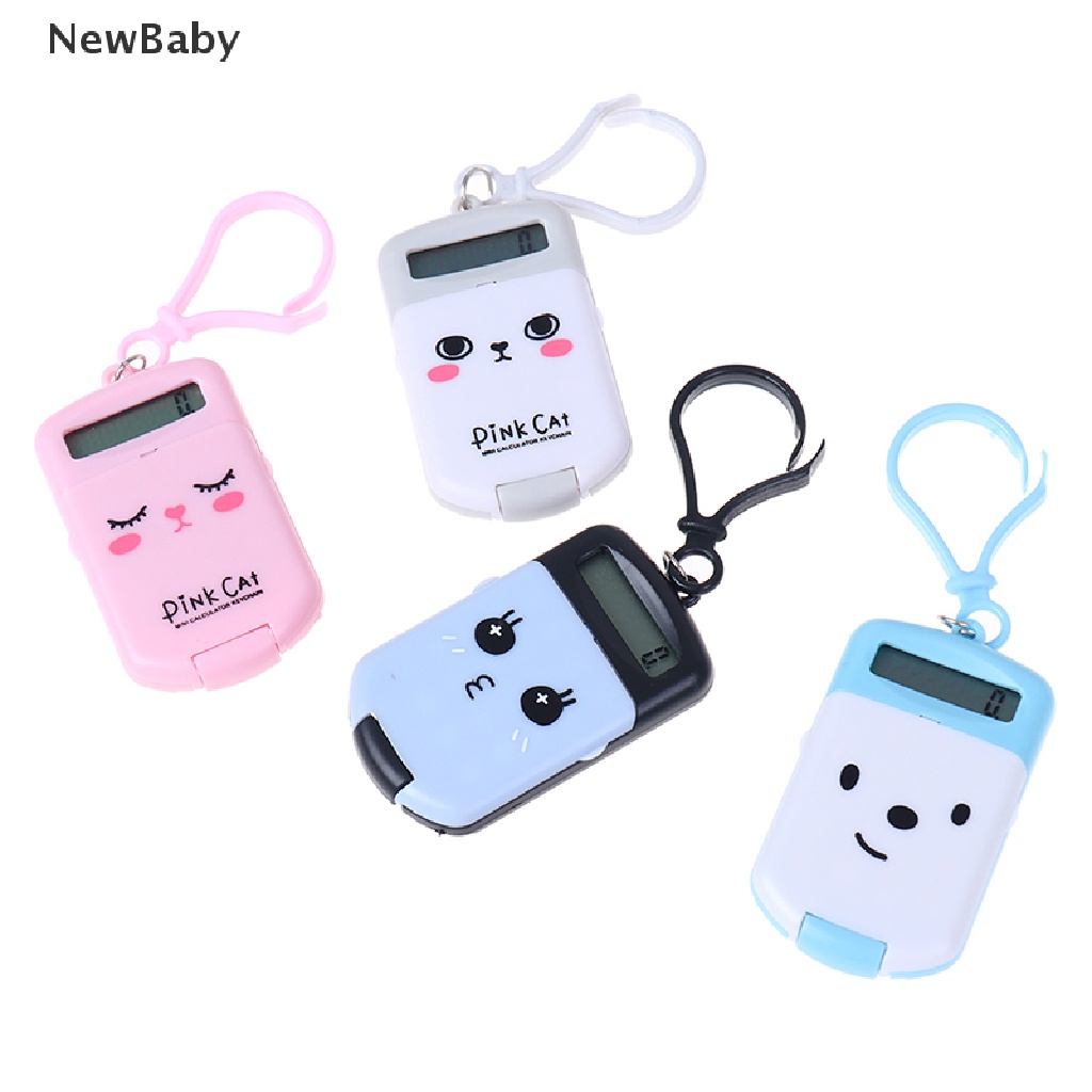 NewBaby Portable Calculator Pocket Size Creative Keychain Calculator Office Supplies ID