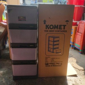 GOJEK KOMET L4 L 4 KABINET LACI LEMARI PAKAIAN PLASTIK CONTAINER TARIK