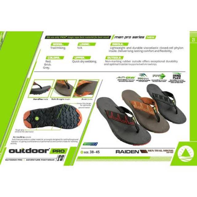 Sandal Japit Pria Outdoor Pro Raiden | Sandal Japit Outdoor Pro