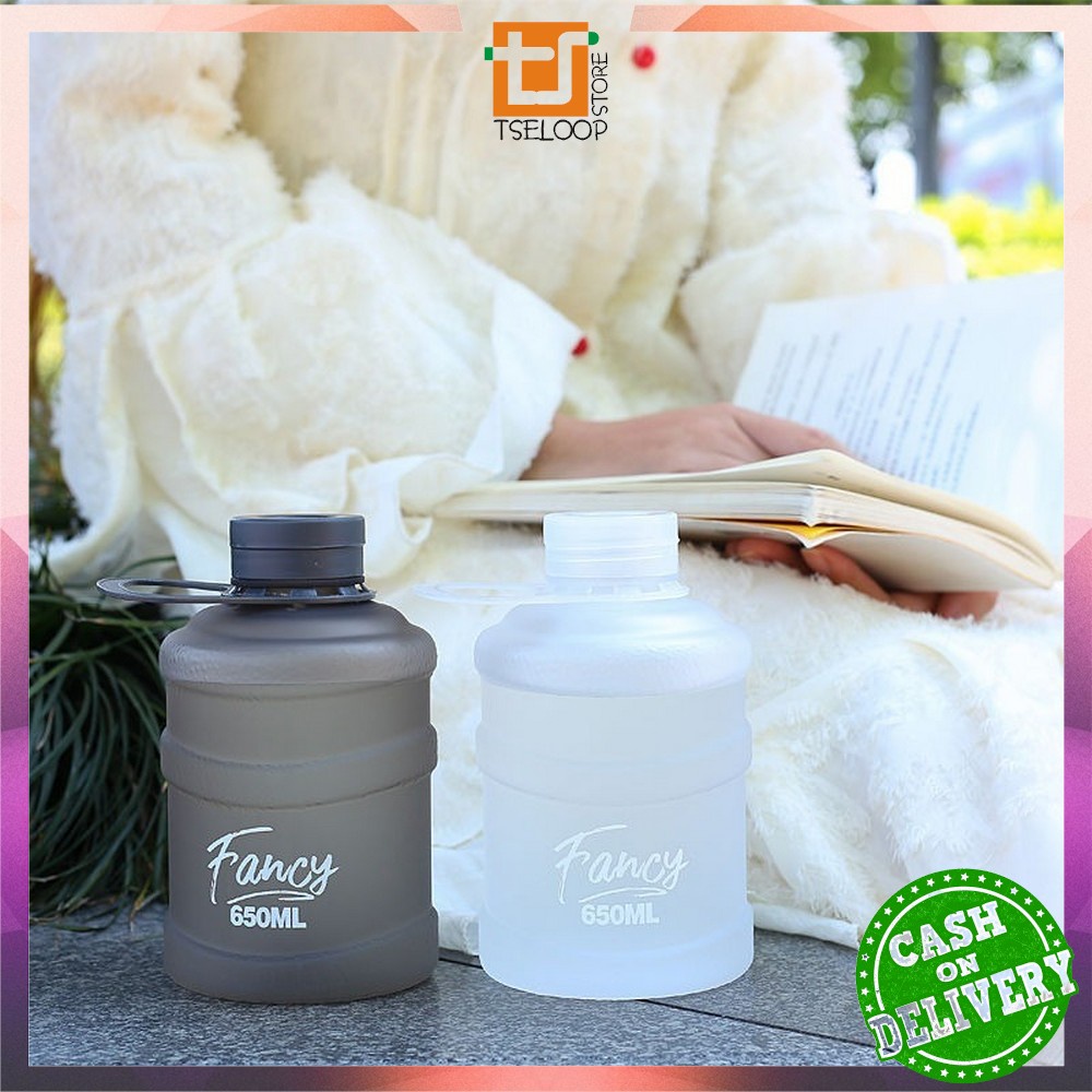 OFM-C307 Botol Minum Bentuk Galon 650ml / Galon Mini Anak / Botol Air Minum Plastik Unik BPA FREE / Kids Water Bottle-6