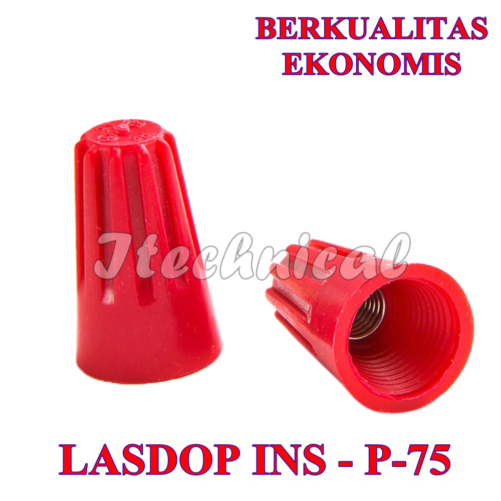 LASDOP 6mm MERAH  / SCREW ON WIRE / LASDOP LISTRIK P6 INS