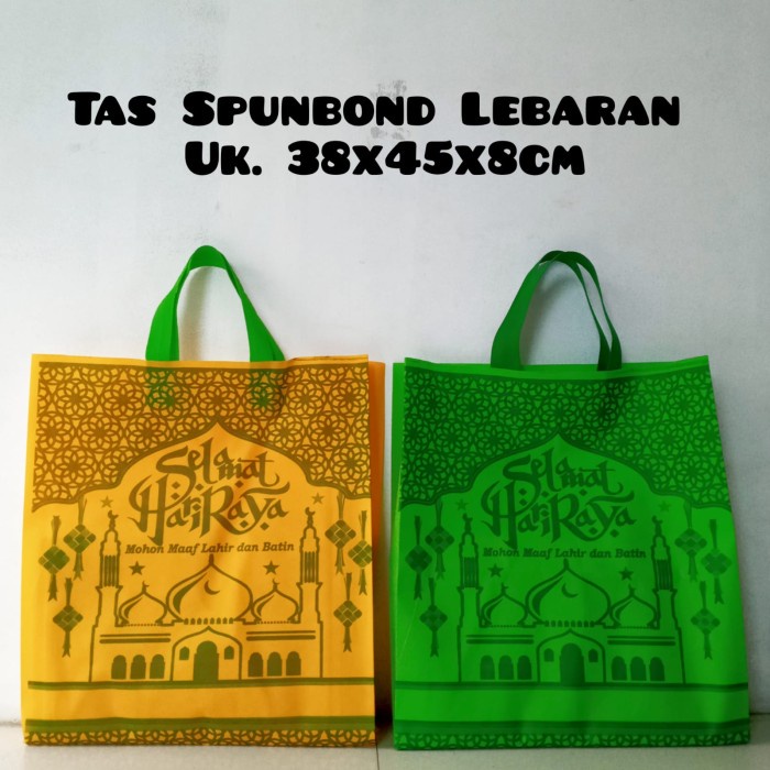 

TERLARIS Tas Kain Tali Spunbond Uk 38x45 - LEBARAN HIJAU