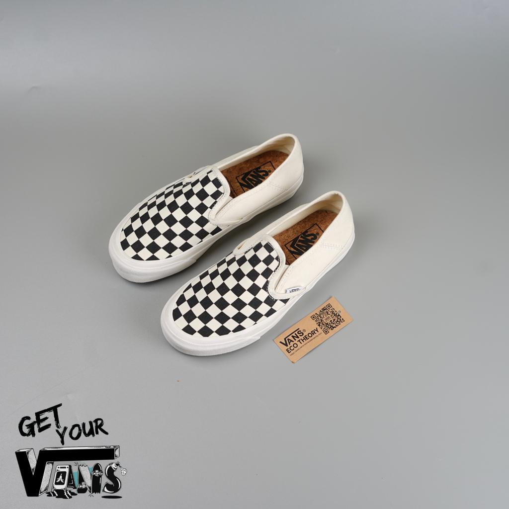 Vans Slip On Original | Original Vans ECO Theory Slip On SF Checkerboard Black White | Vans Slip On Original