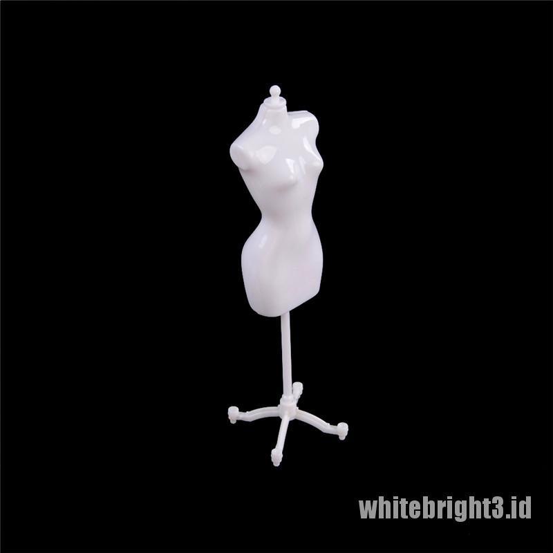 (white3) Manekin Stand Display Holder Dress / Pakaian Boneka