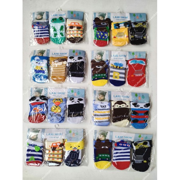 [ISI 3 PASANG] ECER KAOS KAKI BAYI IMPORT