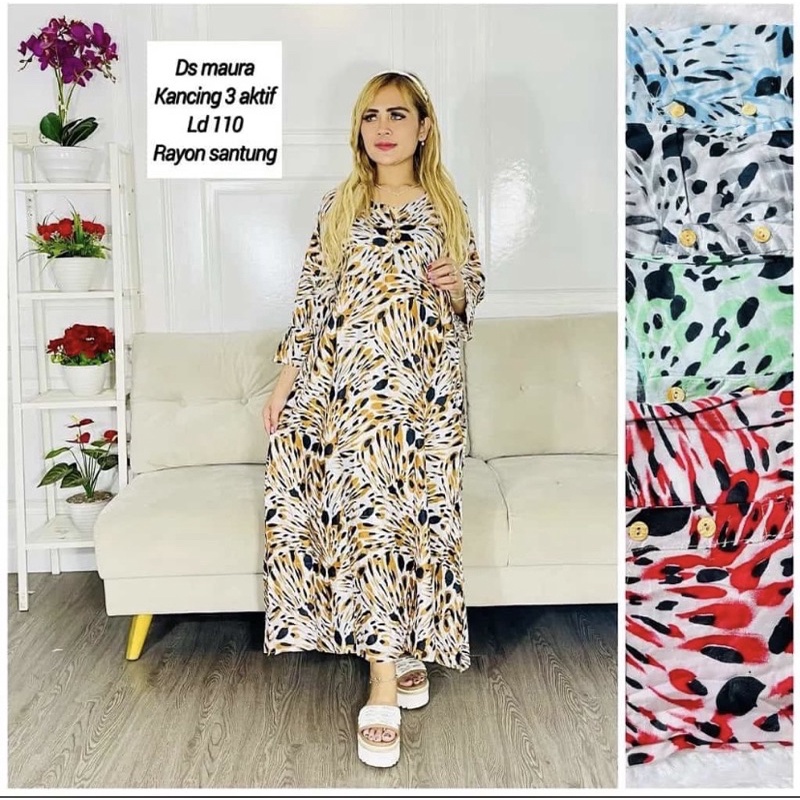 HOMY DRESS GAMIS MOTIF /GAMIS RAYON