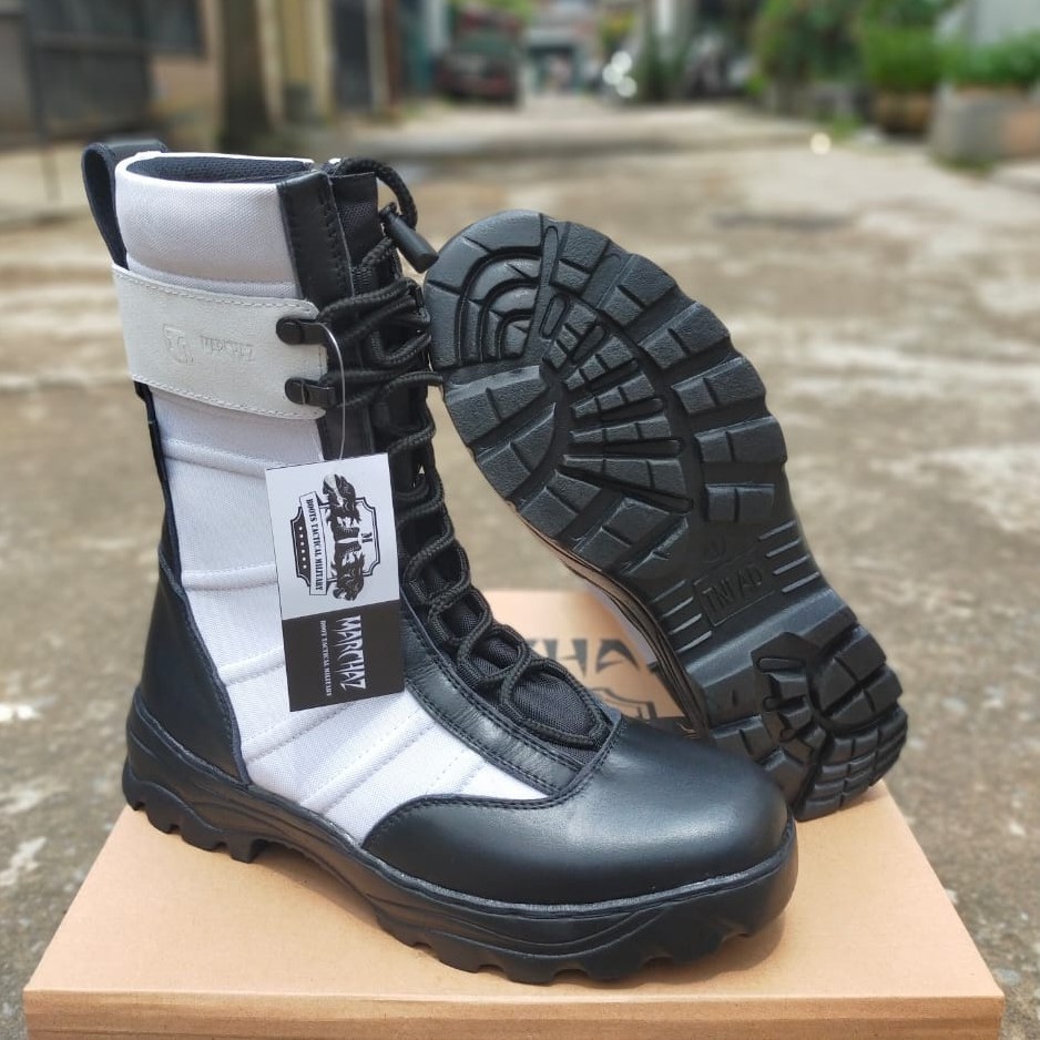 SEPATU PDL NINJA PROVOS TNI MARCHAZ KULIT SAPI ASLI SEPATU PDL PROVOS POLRI SECURITY SATPAM DINAS