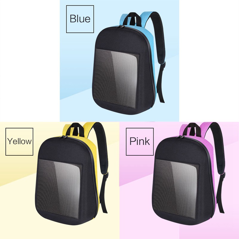 fashion wifi version smart led dynamic backpack