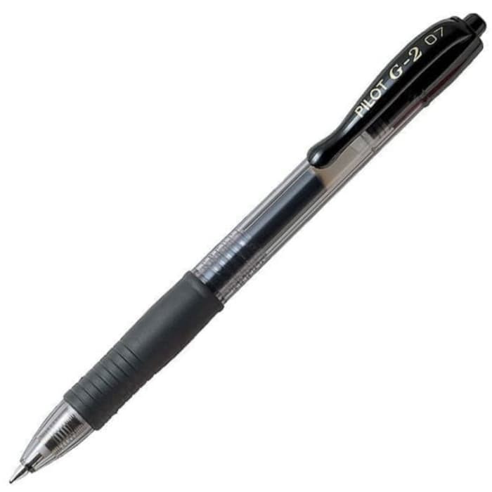 

pulpen - ballpoint PILOT G2 (0.7) hitam 1 lusin