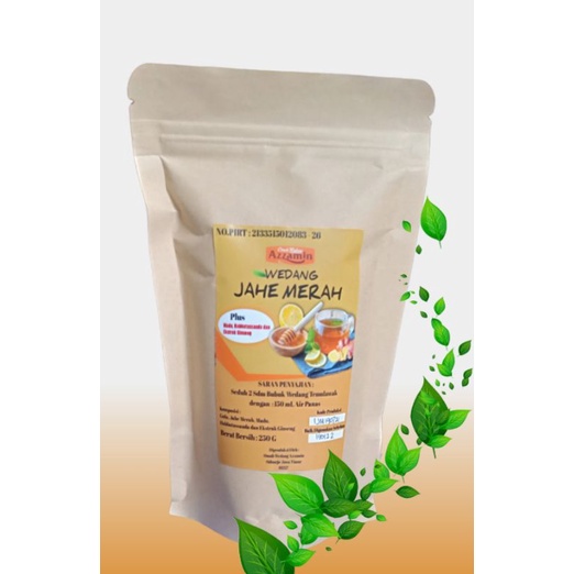 

ASLI WEDANG JAHE MERAH/JAHE MERAH INSTAN/JAHE MERAH BUBUK 250 G SUDAH SERTIFIKAT HALAL DAN PIRT