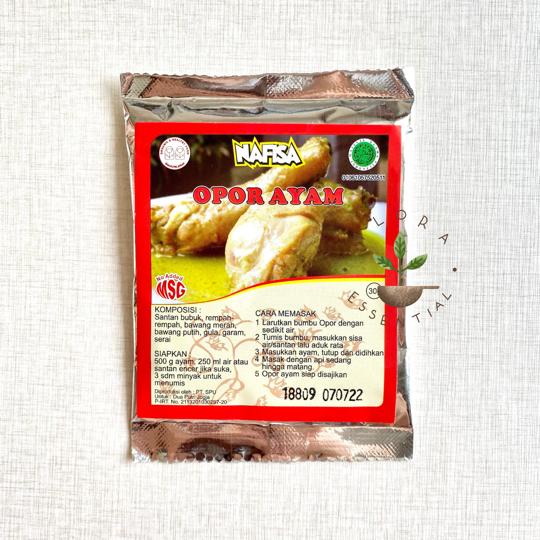 Nafisa Bumbu Instan Opor Ayam 30gr - Bumbu Opor Ayam Nafisa