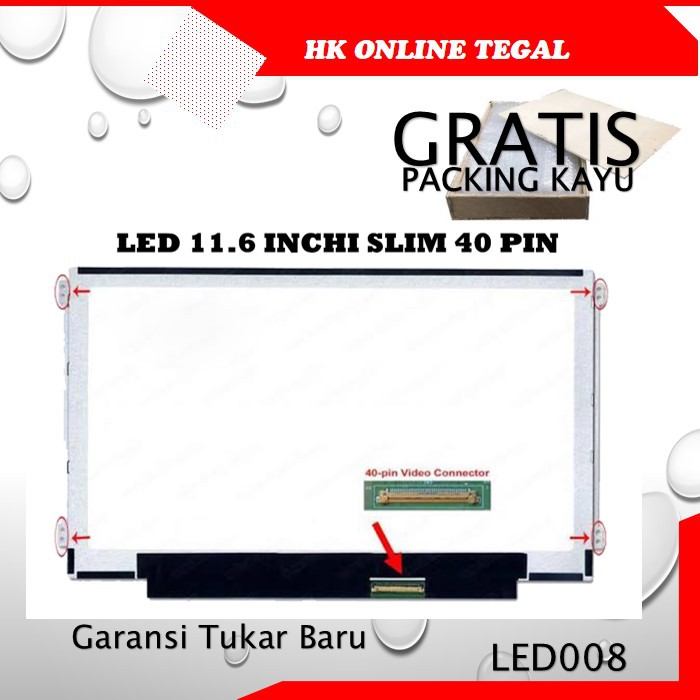 Layar LCD LED Laptop Notebook Asus X200 X200CA X200MA