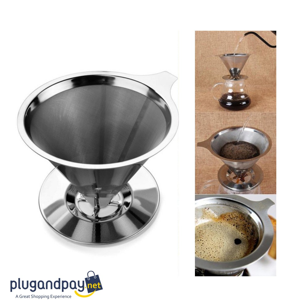 Double Layer Cone Coffee Filter Dripper Kopi Drip - Pnp Gadget