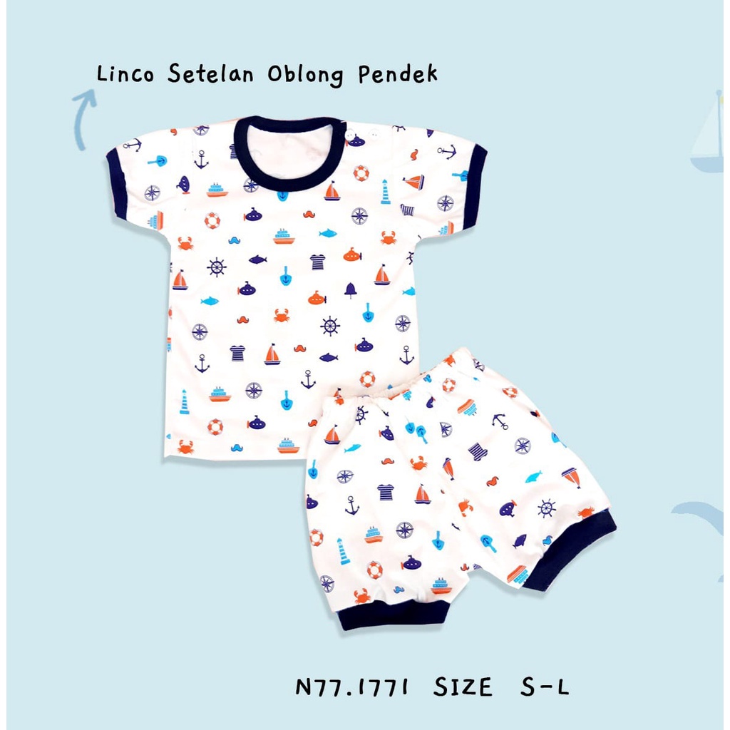 LINCO SETELAN BAYI MOTIF SAILOR / SETELAN BAYI