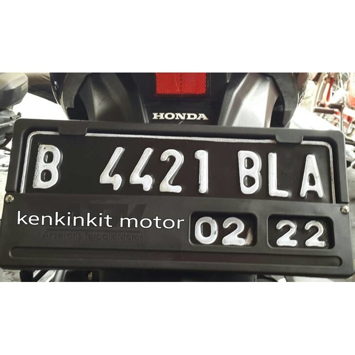 DUDUKAN PLAT NOMOR MOTOR/ MODEL HONDA/ KWALITAS KW SUPER