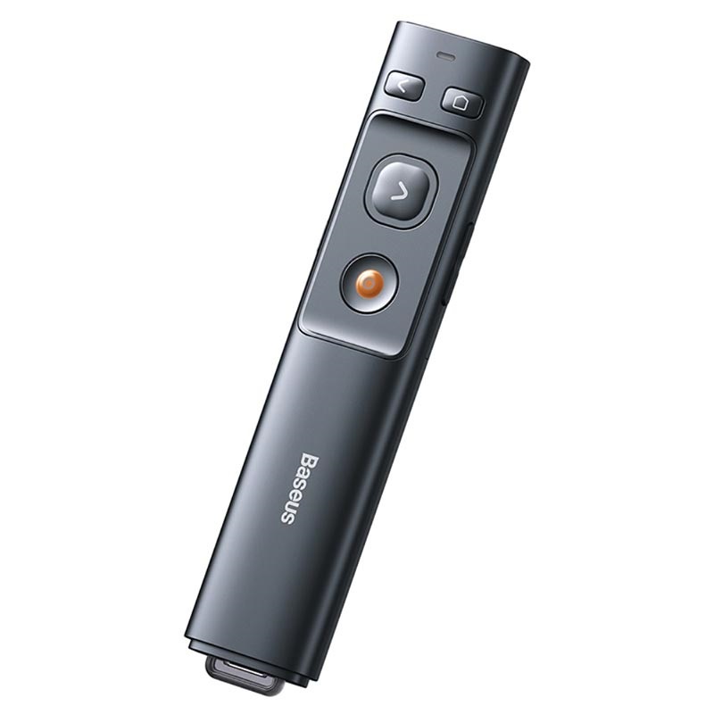 Baseus Orange Dot Wireless Laser Presenter Red Pointer USB Type C 2.4GHz - ACFYB-0G - Gray