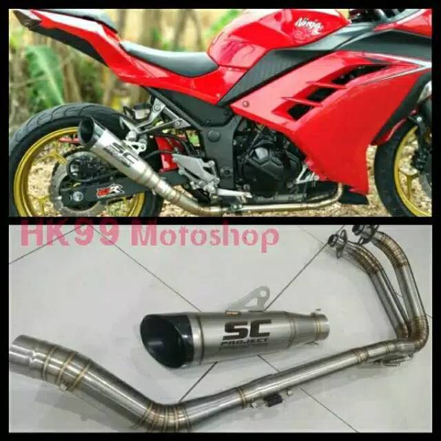Knalpot SC Project Fulsystem Ninja 250cc Fi CBR 250cc R25 250cc