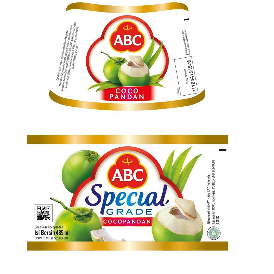 

Ready Stock 9HI08 ABC Sirup Special Grade Cocopandan 485 mL Q94 Seller