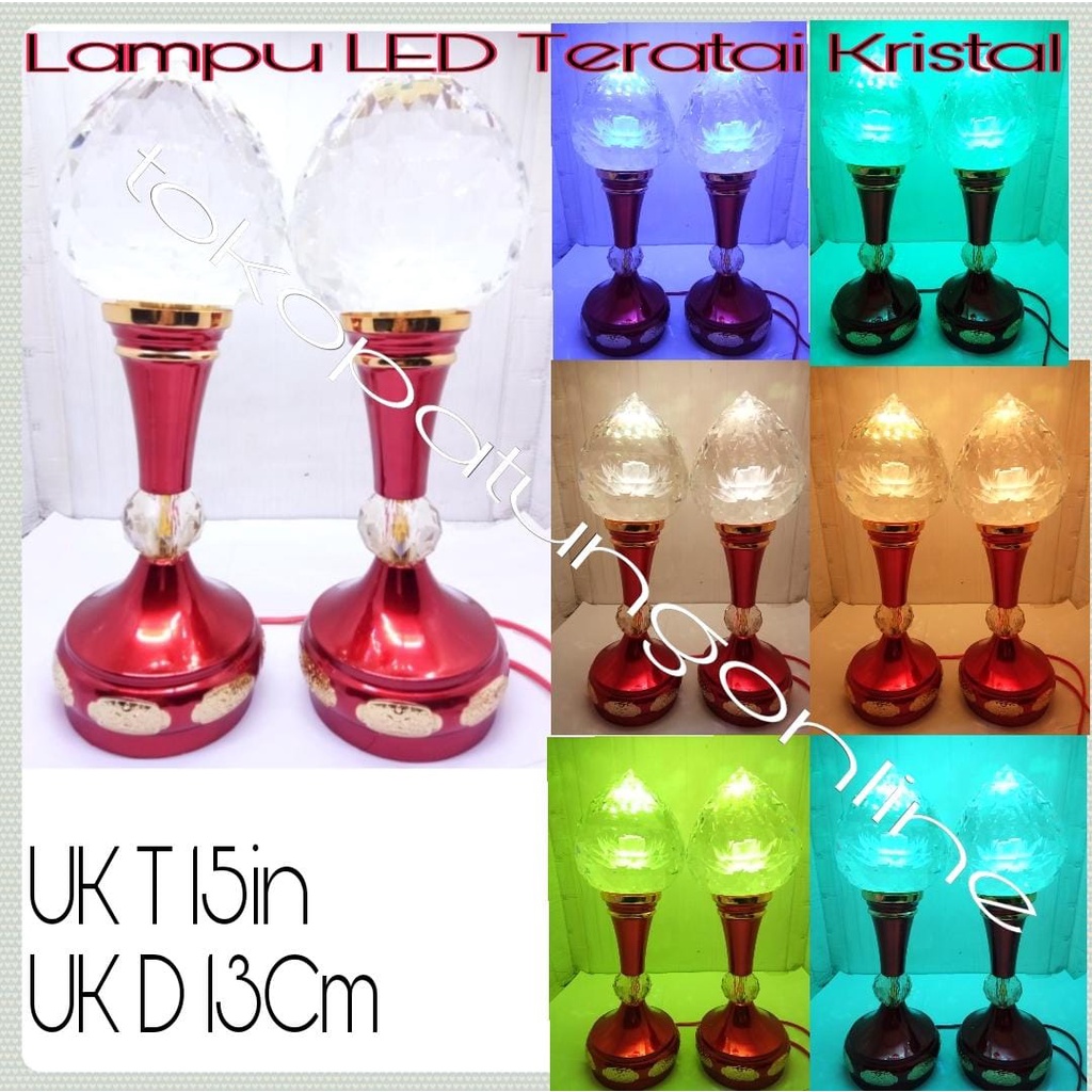 Lampu Sembahyang Kristal Premium 7 Warna T015