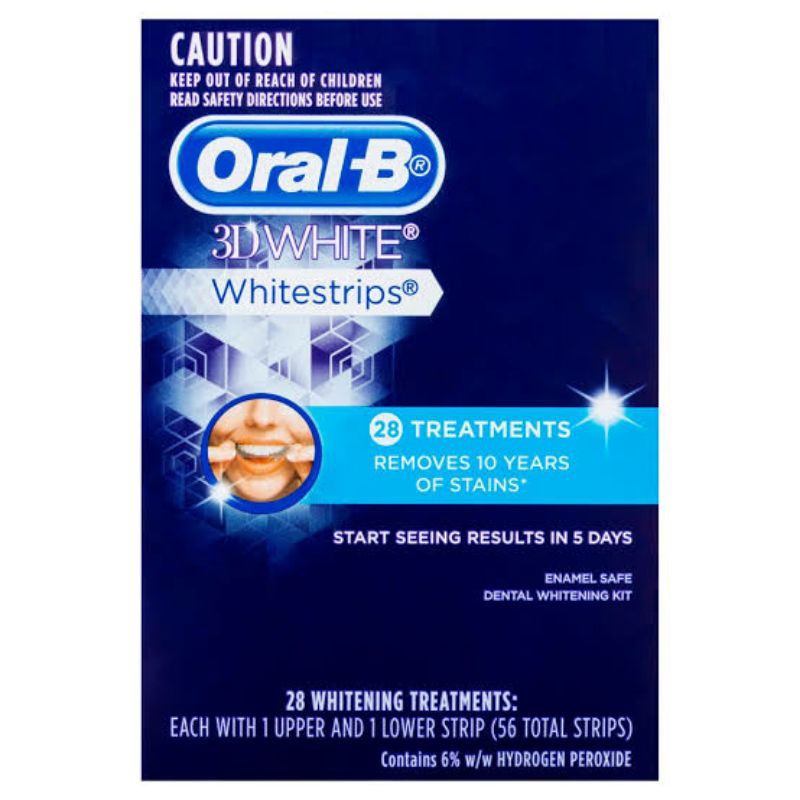 Oral B 3D white strips, Oral B whitestrip Luxe Sensitive, pemutih gigi HARGA 1 PIECES