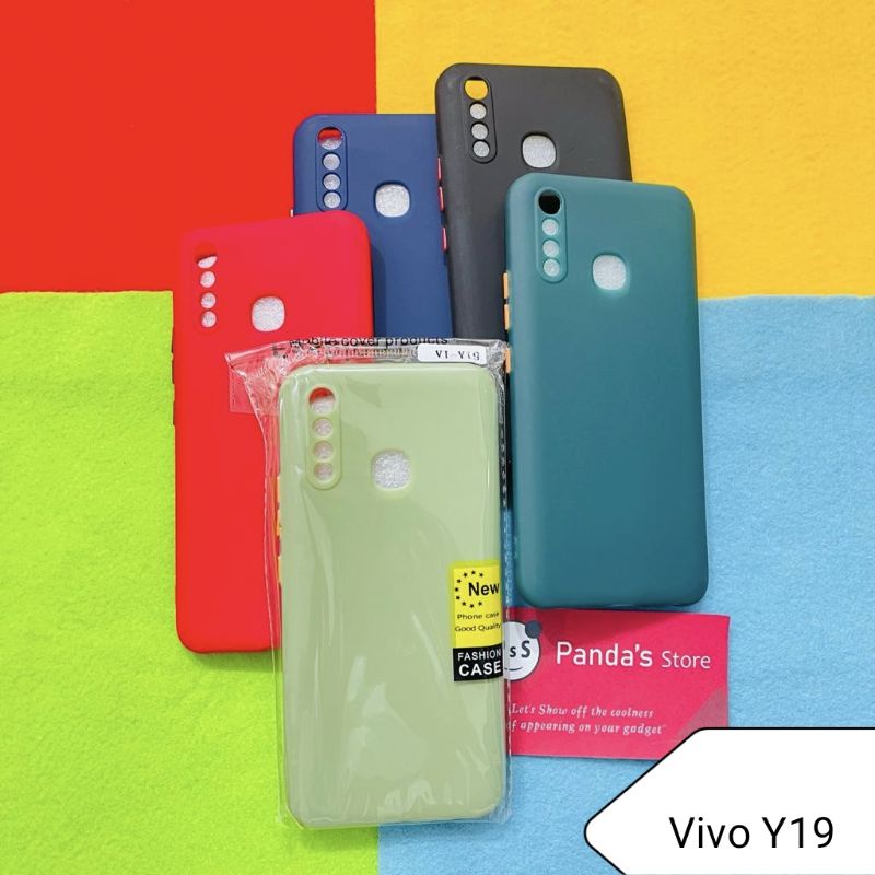 Case Vivo Y19 Babycase + Pelindung Kamera, Makaron Full Color (PsS)