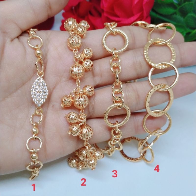 Gelang Rantai Juntai Xuping Premium Lapis Emas 24k Anti Luntur Terbaru Terlaris