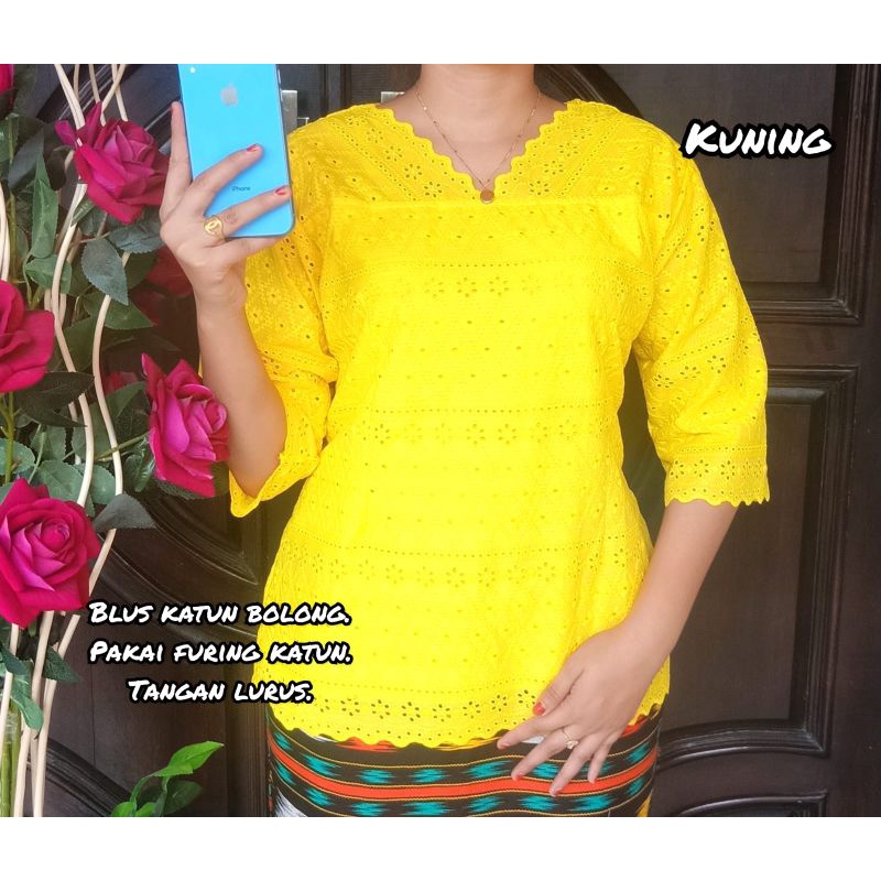 blus katun bolong