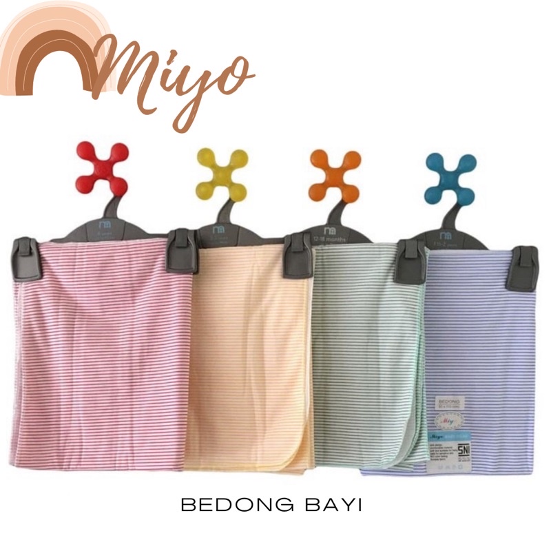 BEDONG BAYI MIYO MOTIF SALUR BEDONGAN BAYI PERLENGKAPAN BAYI BARU LAHIR GEDONG BAYI BEDONG KAIN SNI