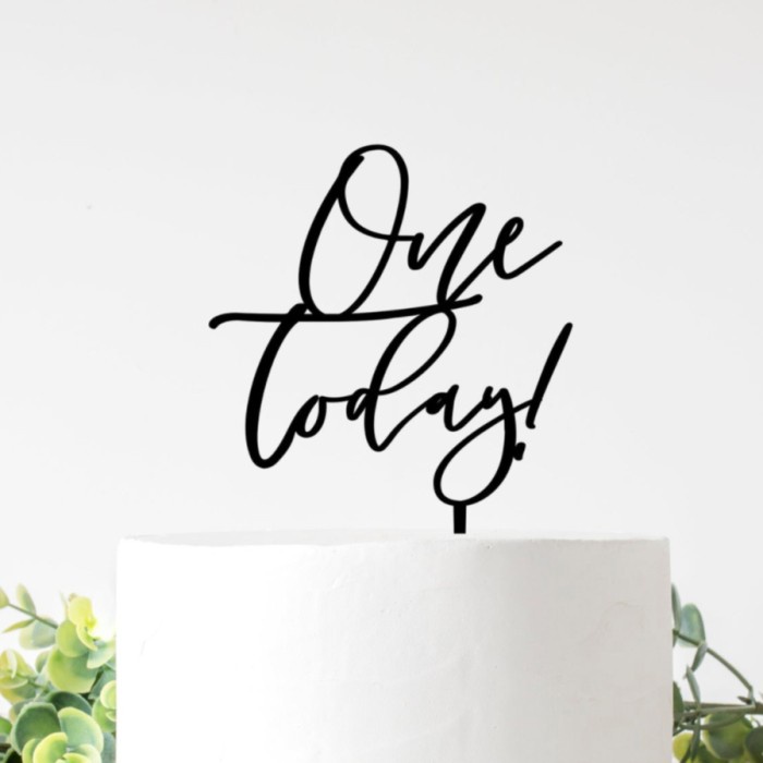 

Grosir Topper One Akrilik | Topper Birthday One Acrylic | Hiasan Kue - 10cm