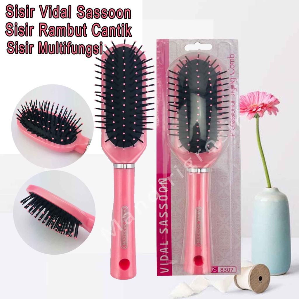 Sisir Cantik * Sisir Vidal Sassoon * Sisir Rambut * Multifungsi